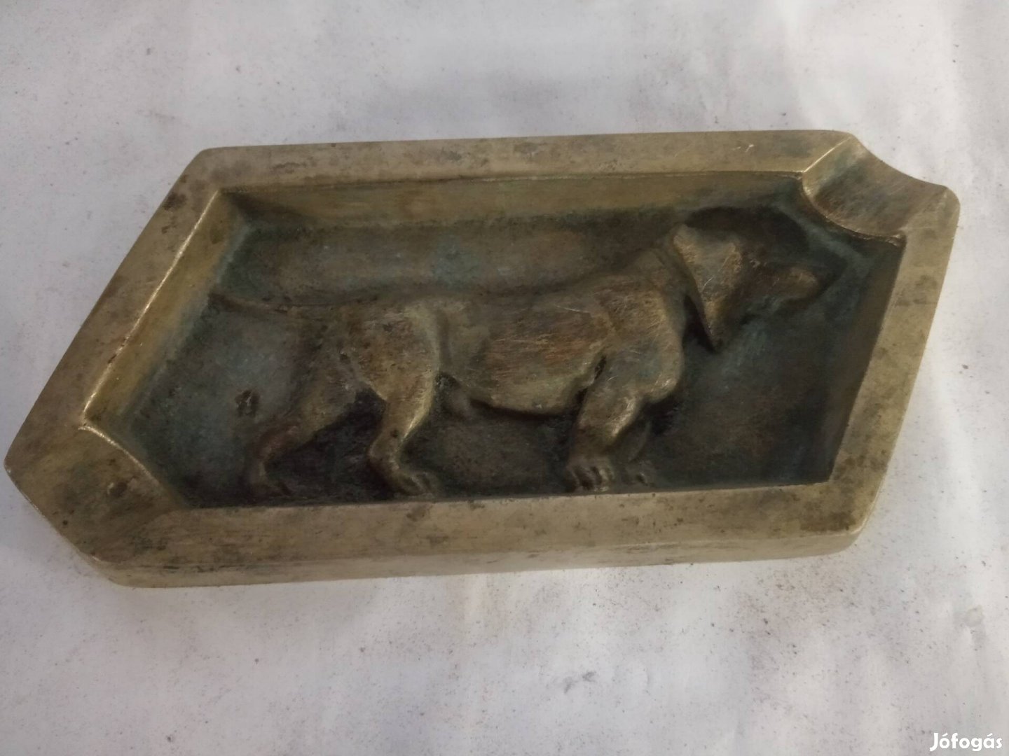 Régi Bronz vagy sárgaréz hamutartó 
