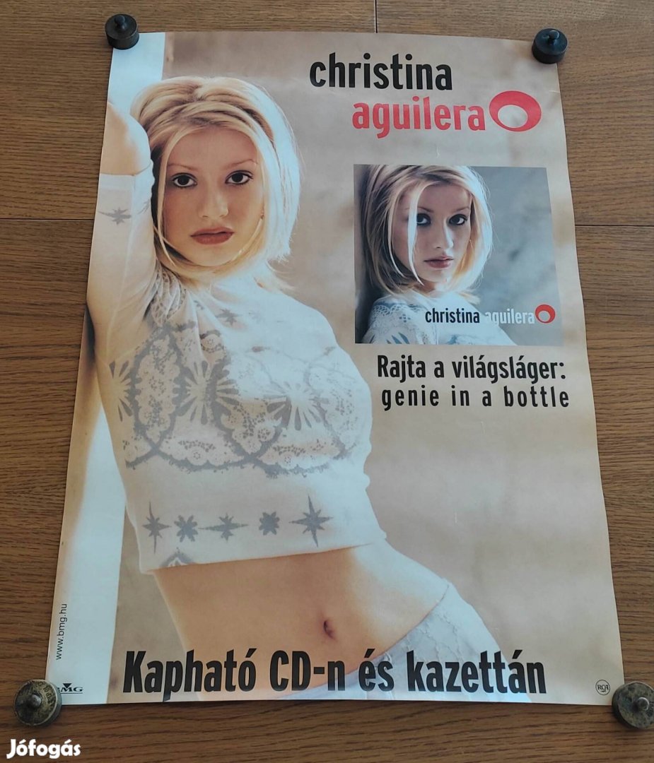 Régi Christina Aguilera Cd eredeti plakát, poszter