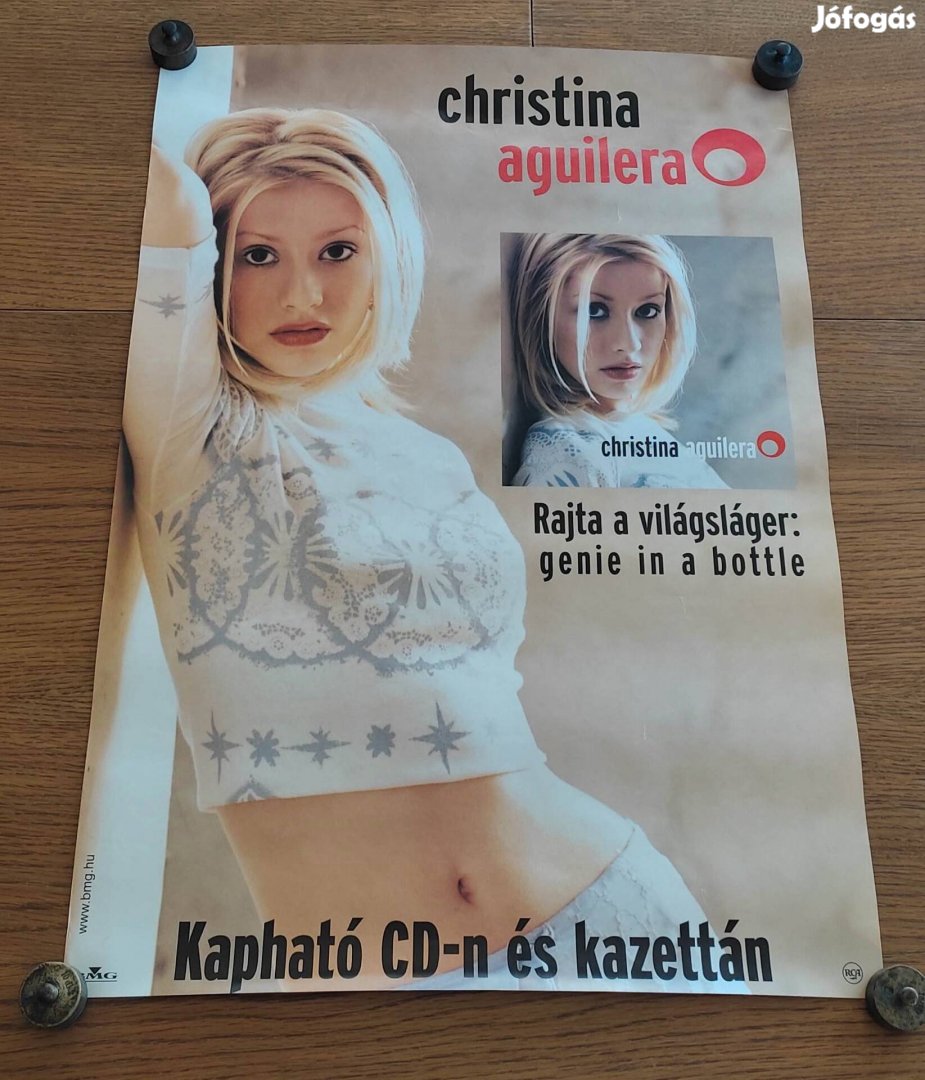 Régi Christina Aguilera Cd eredeti plakát, poszter