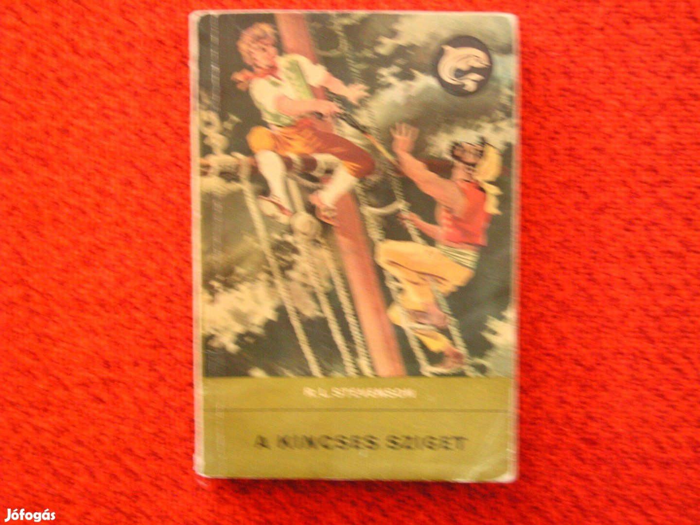 Régi Delfin könyv. R.L.Stevenson. A kincses sziget. Második kiadás1968