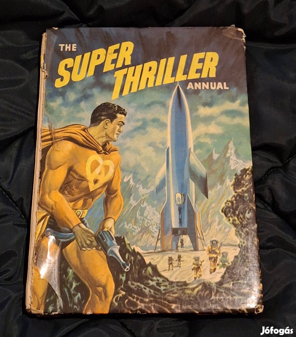 Régi Eredeti Sci-fi Képregény Könyv The Super Thriller 1959