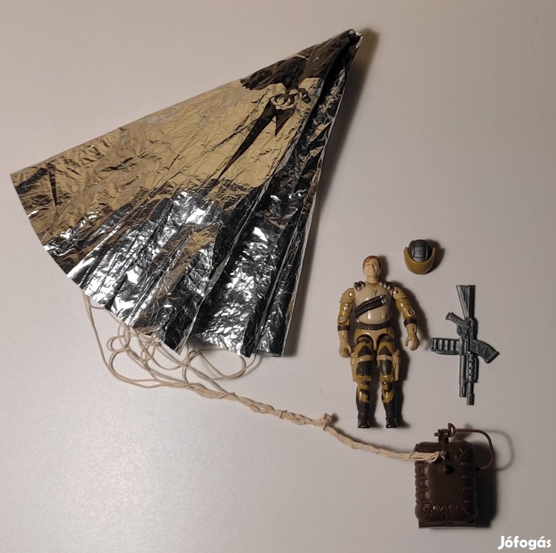 Régi G.I.Joe Sky Patrol Airwave figura teljes kiegészítőkkel