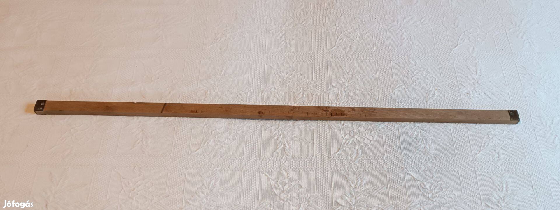 Régi Hitelesített Fa Mérőrúd Méterrúd Mérőeszköz 1 méter