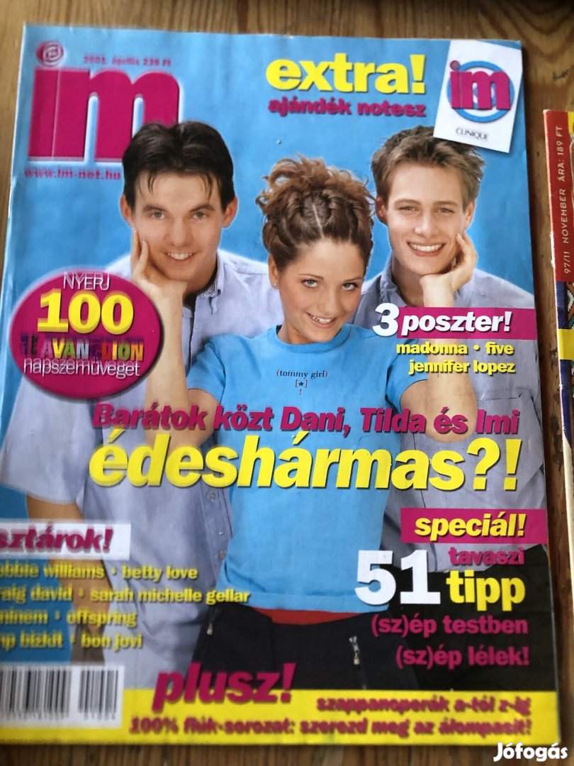 Régi Ifjúsági Magaz,IM tini újság 850 Ft db