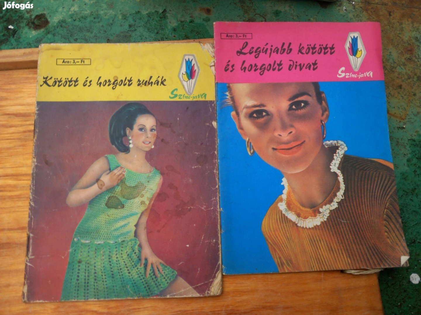 Régi Kötött horgolt divat újság 2 db egybe