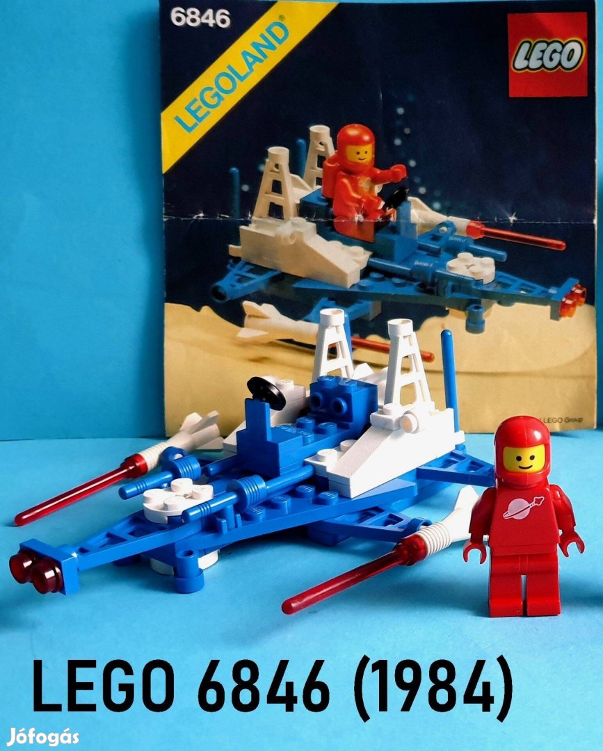 Régi LEGO Space 6846 Tri-Star Voyager (1984) hiánytalan, útmutatóval