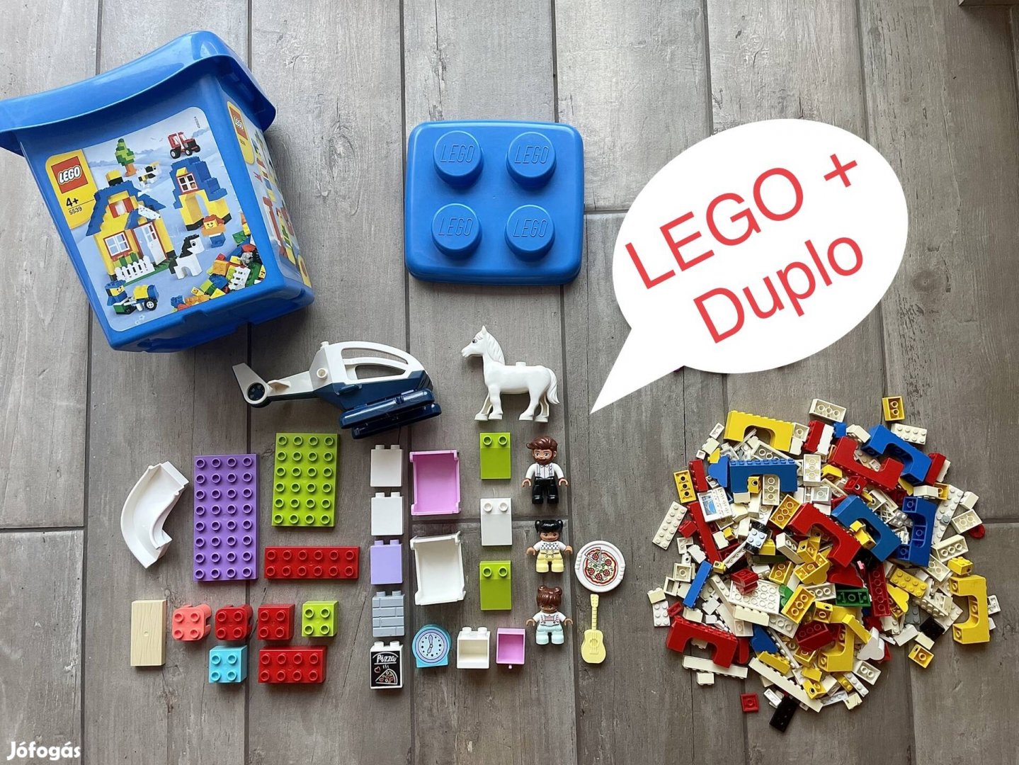 Régi Lego + duplo dobozzal együtt minden ami a képen látható