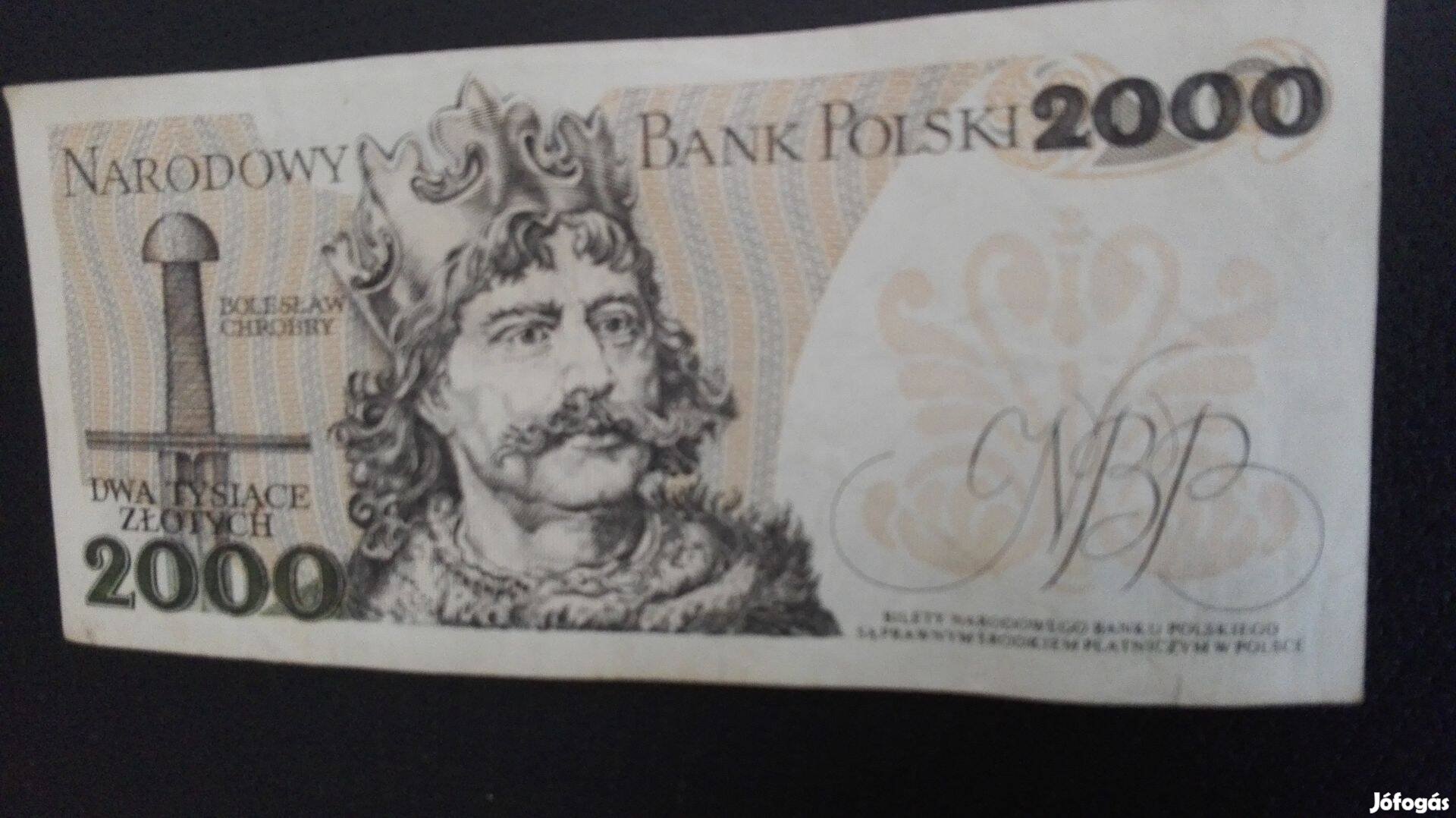 Régi Lengyel 2000 zloty 1979-es