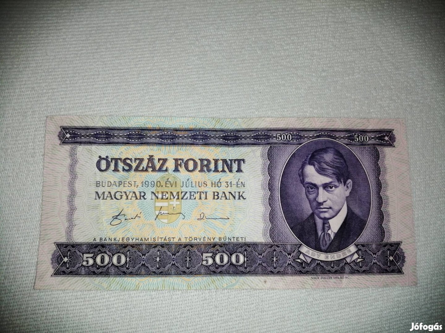 Régi Magyar pénz Forint 500 Ft  bankjegy papírpénz 