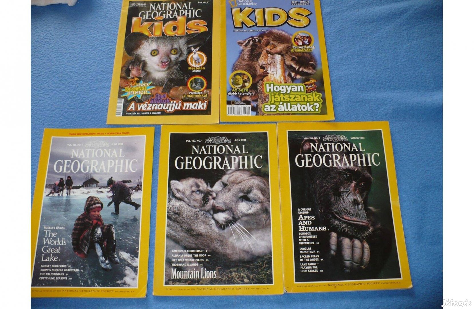 Régi National Geographic kiadványok