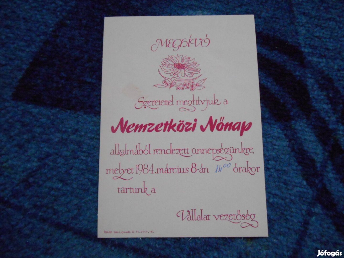 Régi Nőnapi kártyák