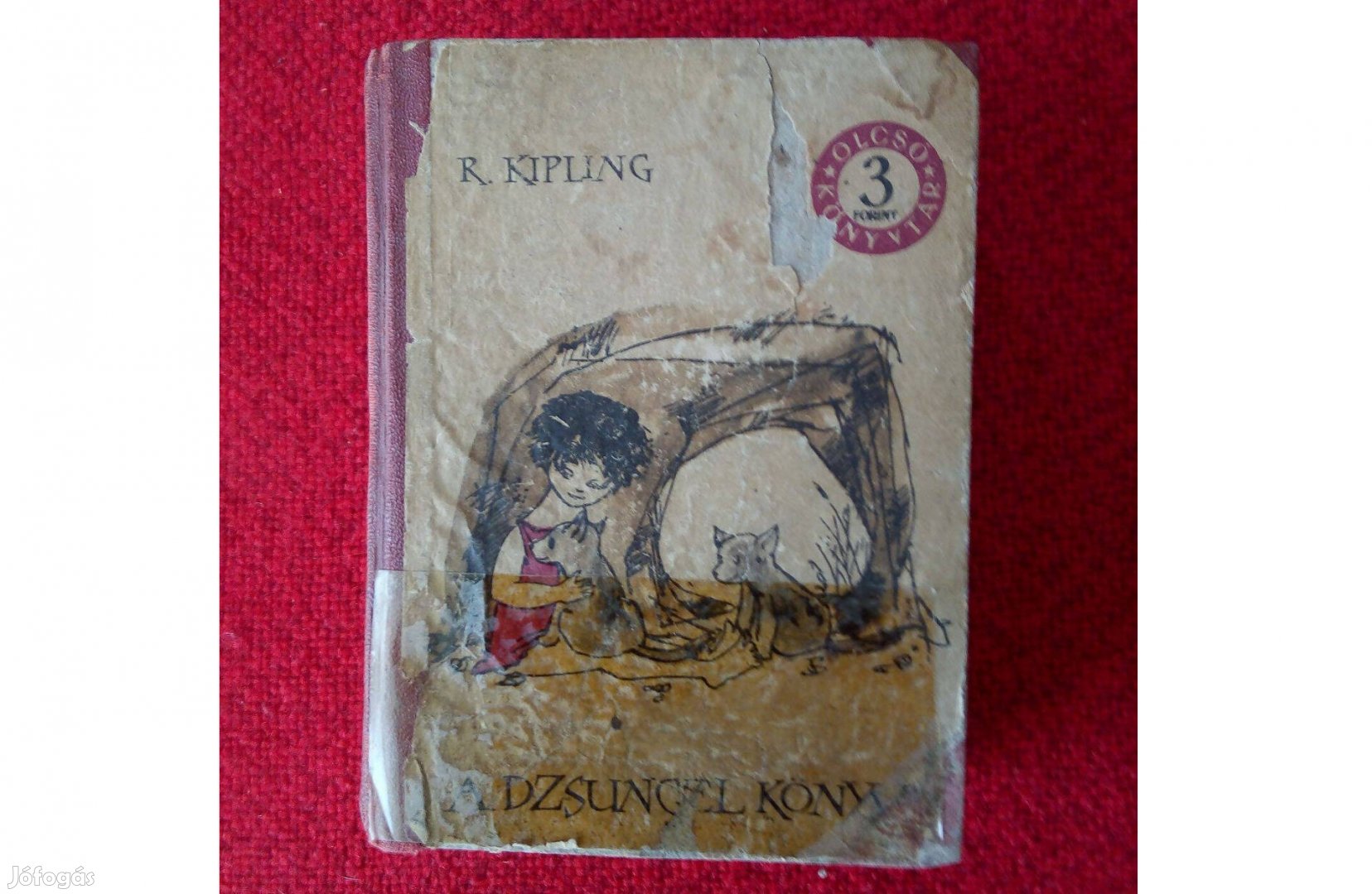 Régi Olcsó Könyvtár Rudyard Kipling. A dzsungel könyve 1961. I- II.köt