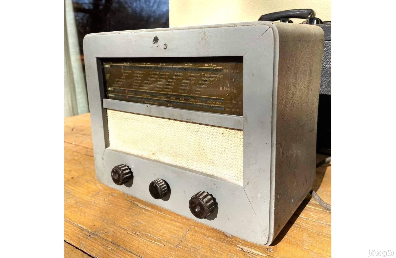 Régi Orion 115A néprádió házilag skálával ellátott retro