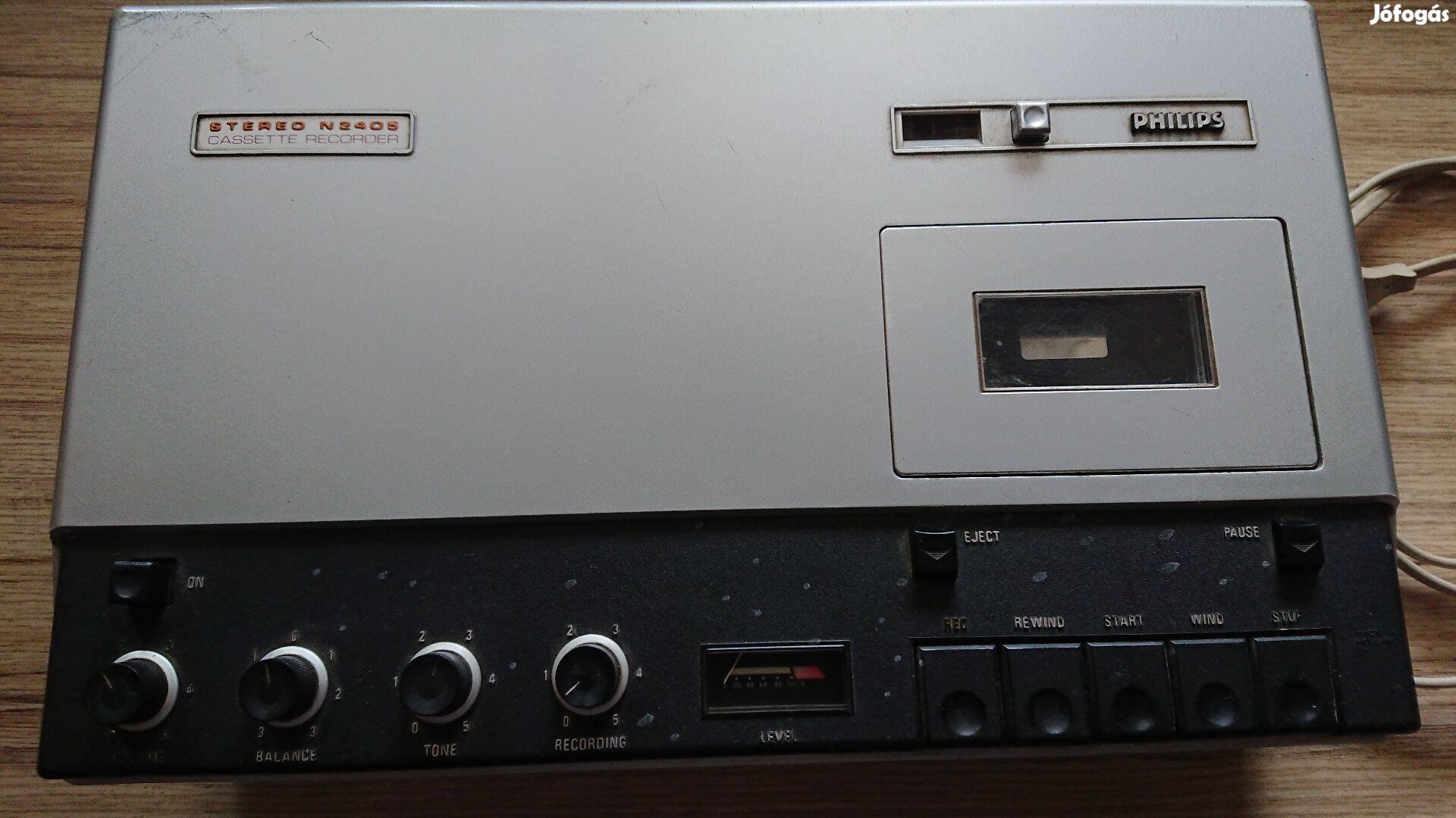 Régi Philips stereo kazettás magnó, gyűjtőknek eladó