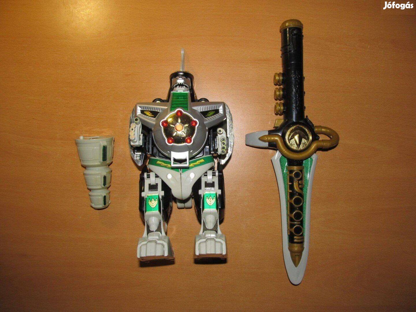 Régi Power Rangers figura: Dragonzord és Dragon tőr (Bandai, 1994)