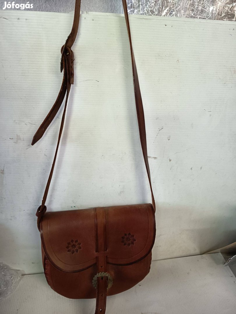 Régi Retro Bőr táska