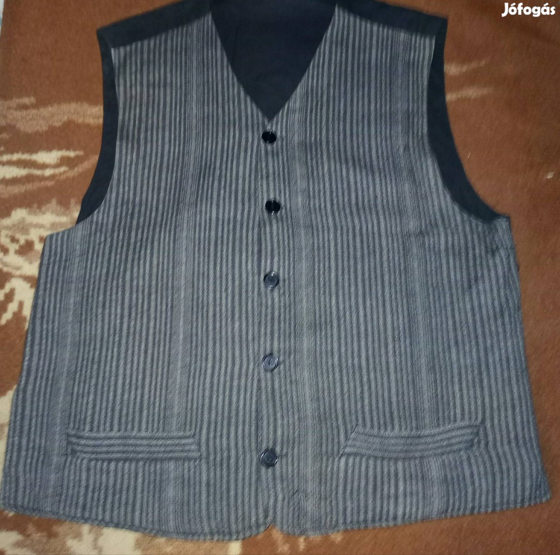 Régi Retro Kifordítható Pamut Mellény   L-XL 