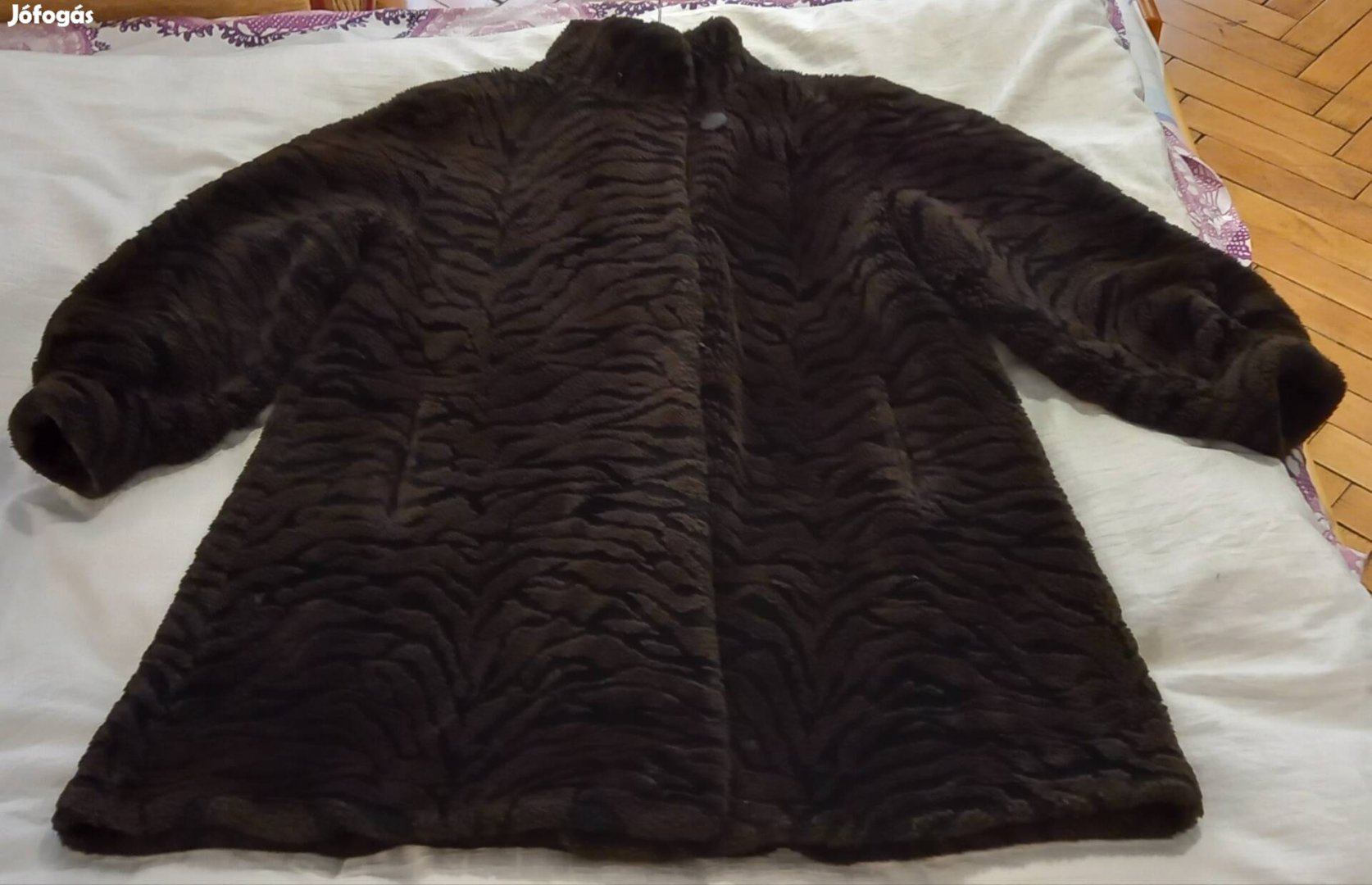 Régi Retro Műszőrme Bunda Téli Kabát