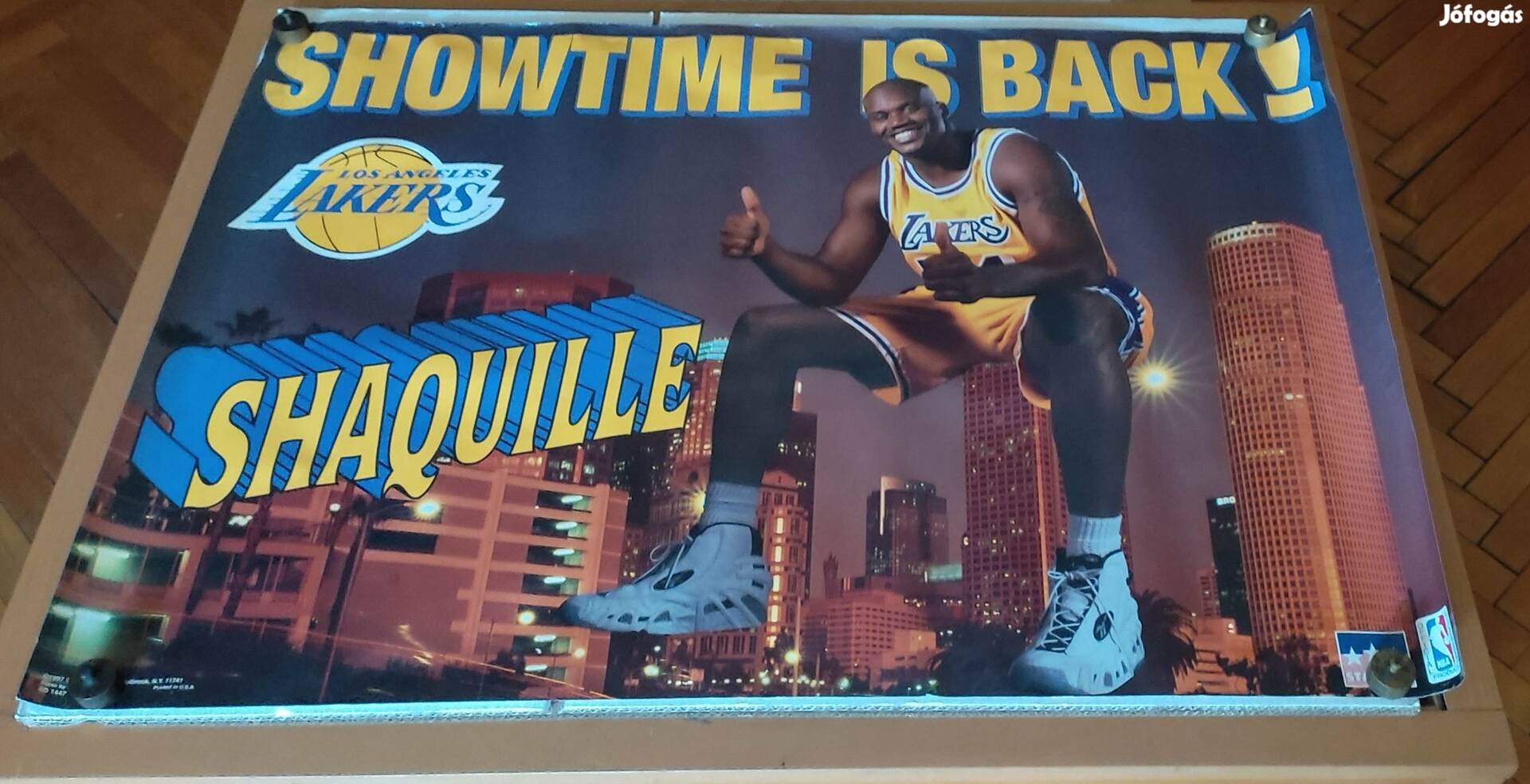 Régi Shaquille O'Neal Lakers eredeti plakát, poszter