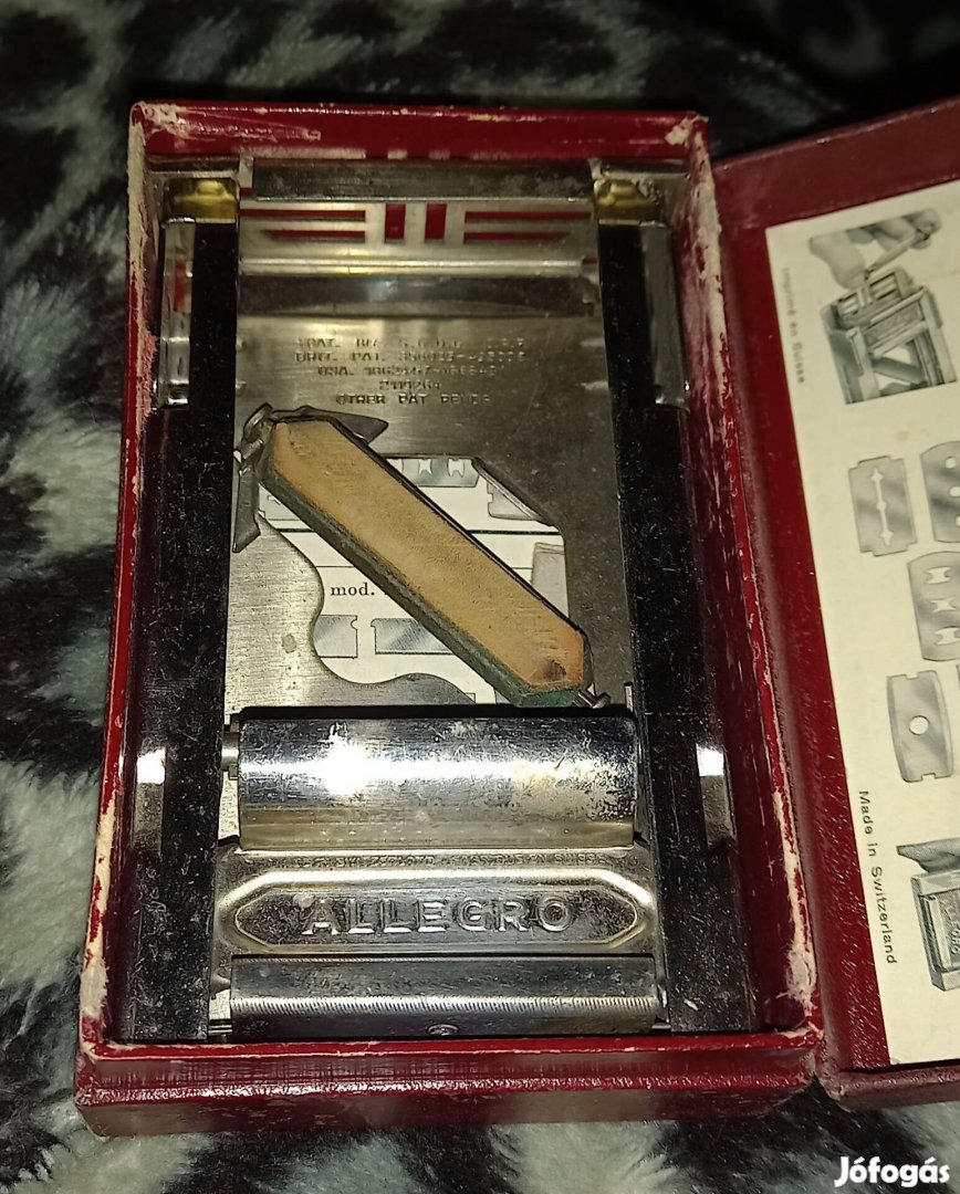 Régi Tökéletesen Működő Svájci Borotva Penge Élező