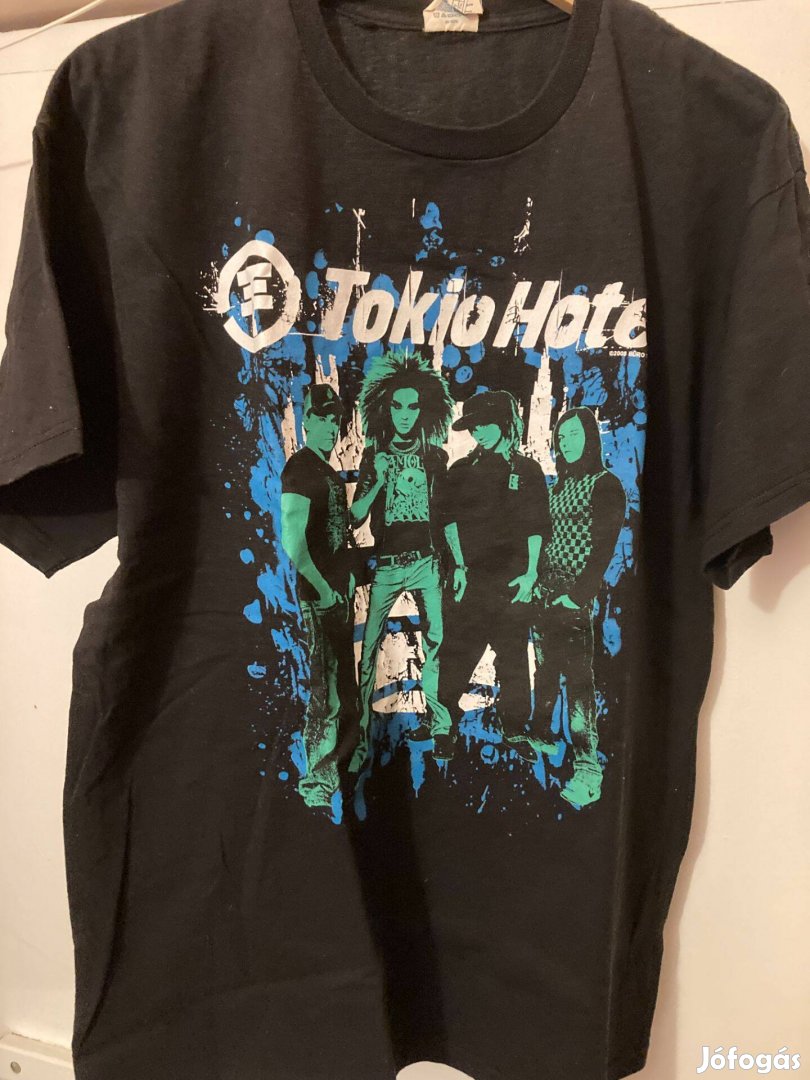 Régi Tokio Hotel punk glam rock banda póló hivatalos nyomat M/L