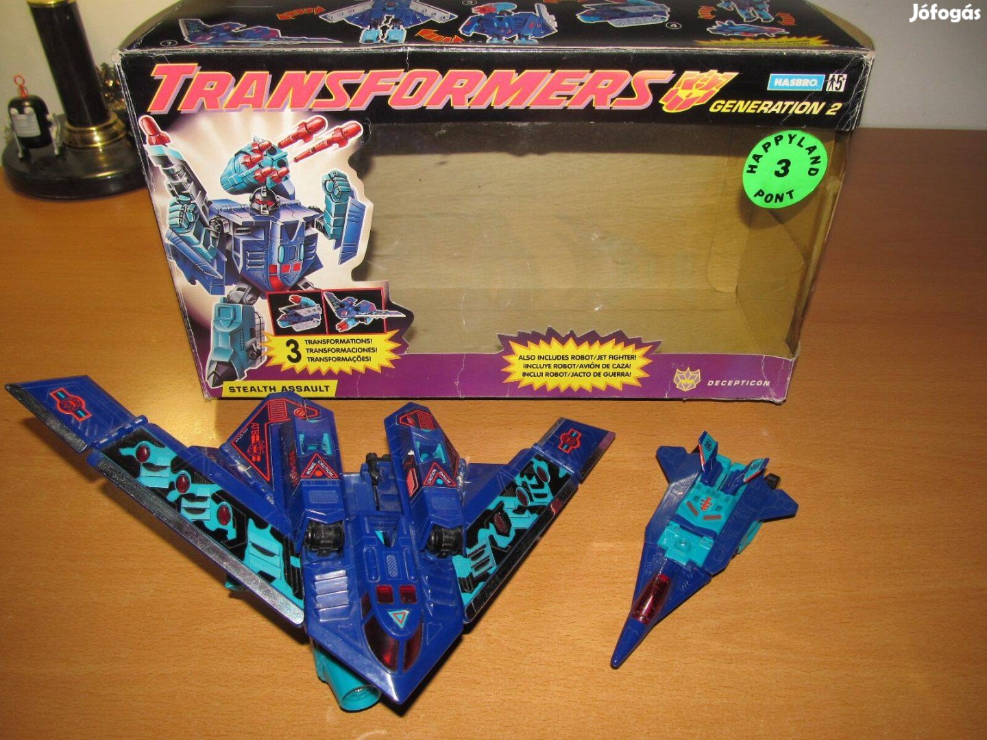 Régi Transformers figura dobozával: g2 Dreadwind (Hasbro, 1992)