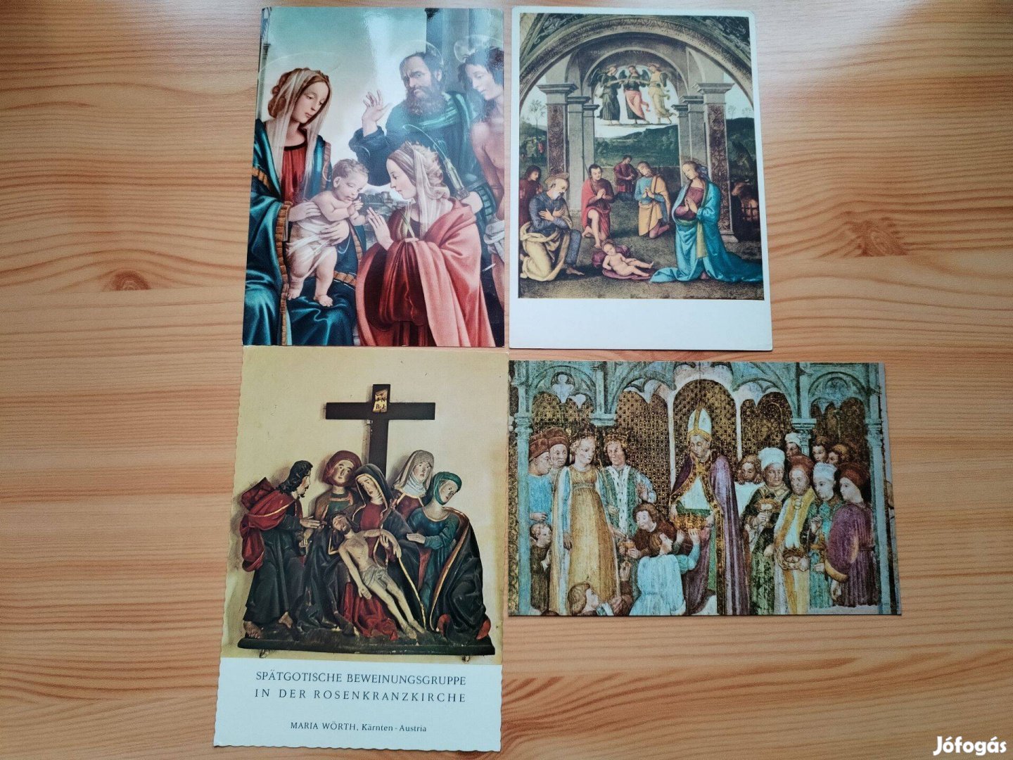 Régi Vallási témájú képeslapok 4 db egyben