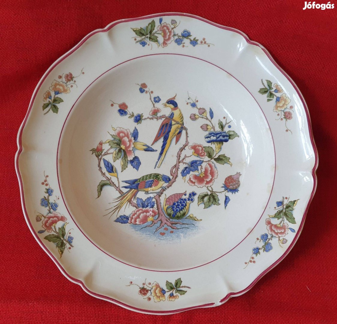 Régi Villeroy & Boch Phoenix madaras porcelán tányér