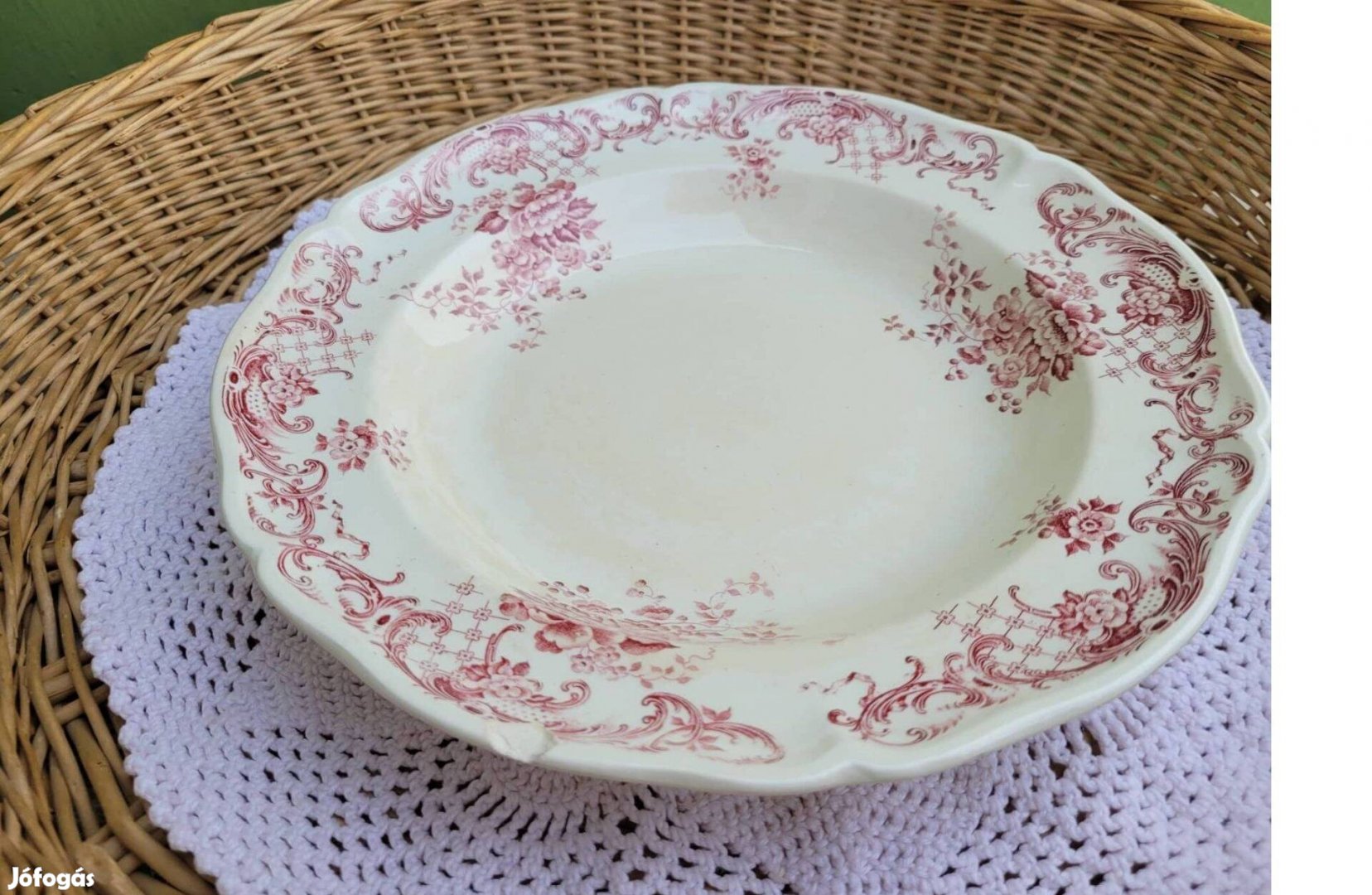 Régi Villeroy & Boch Valeria fajansz tányér