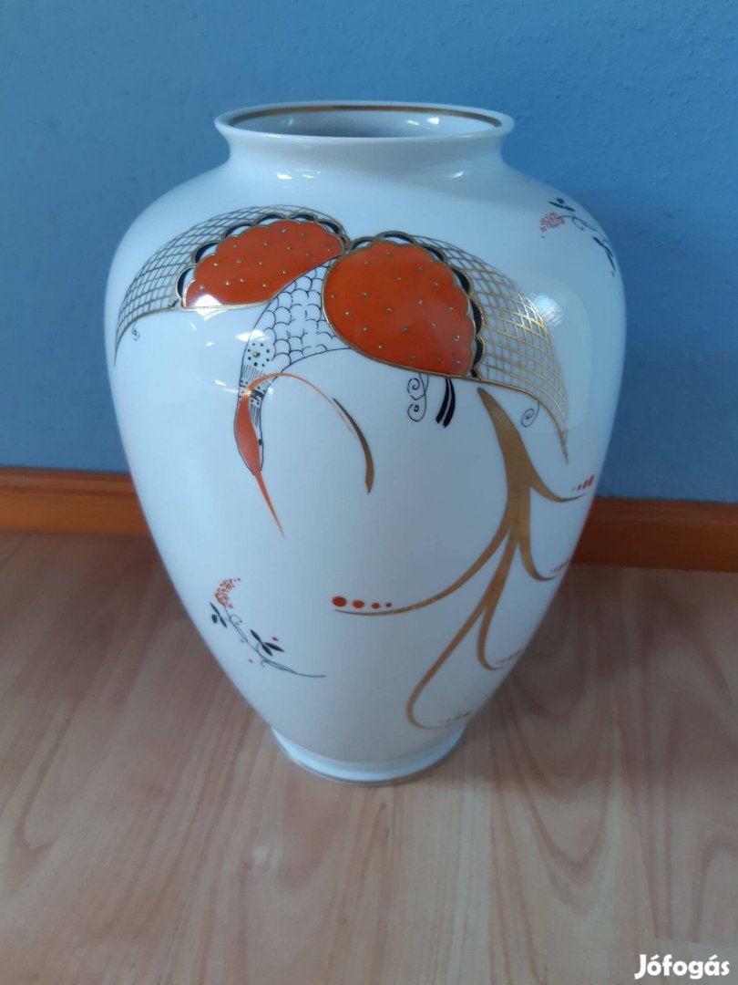 Régi Wallendorf porcelán váza nagy ritka retro