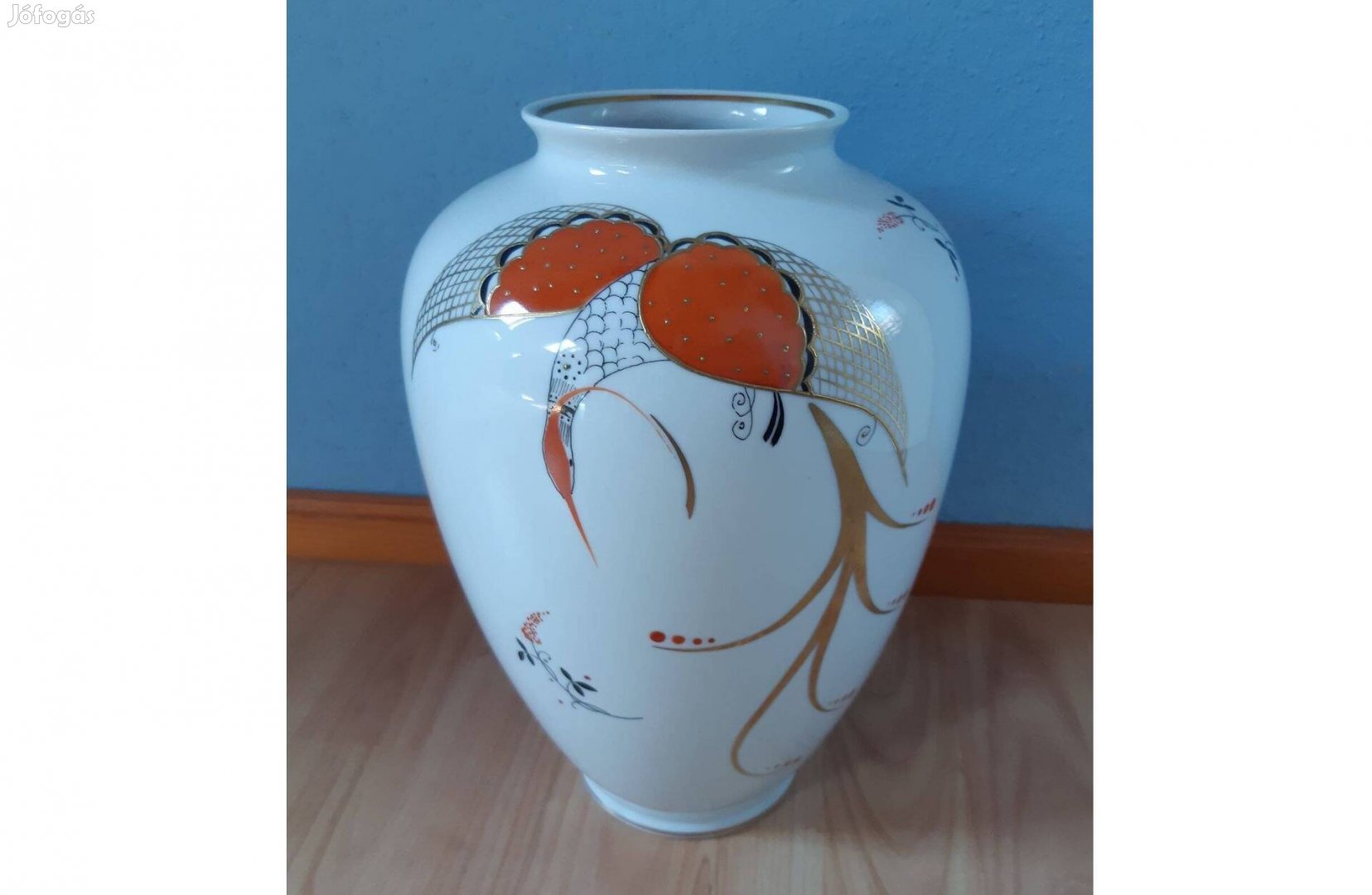 Régi Wallendorf porcelán váza nagy ritka retro