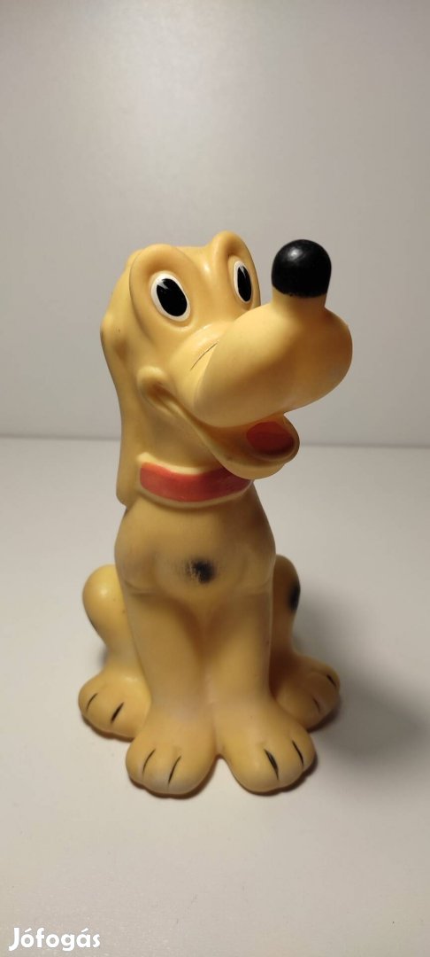 Régi Walt Disney ritka Pluto gumifigura