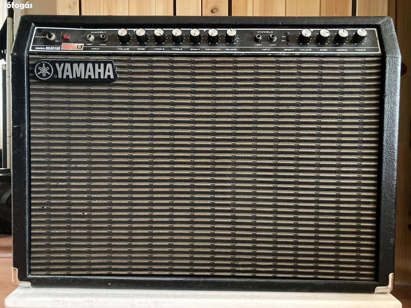 Régi Yamaha rugós reverb 12" gitár orgona zenekari kombó erősítő japán