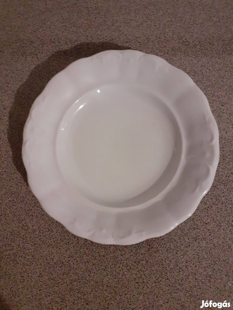 Régi Zsolnay porcelán lapostányér