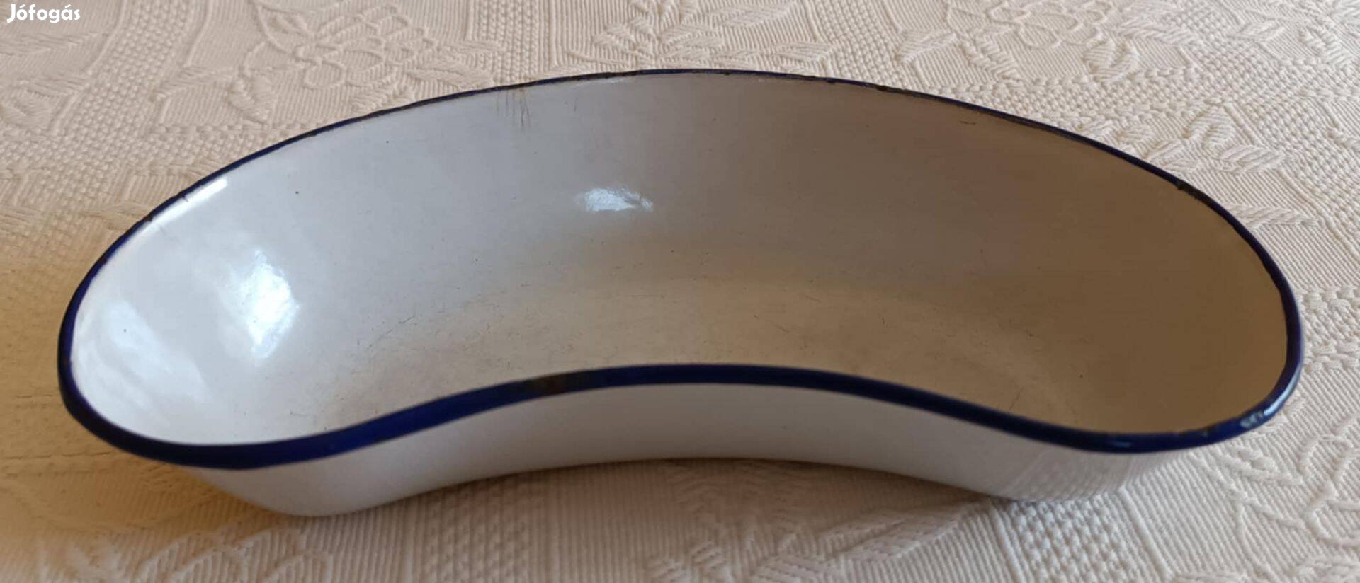 Régi Baumann Zománcos Zománcozott Vesetál Orvosi Eszköz