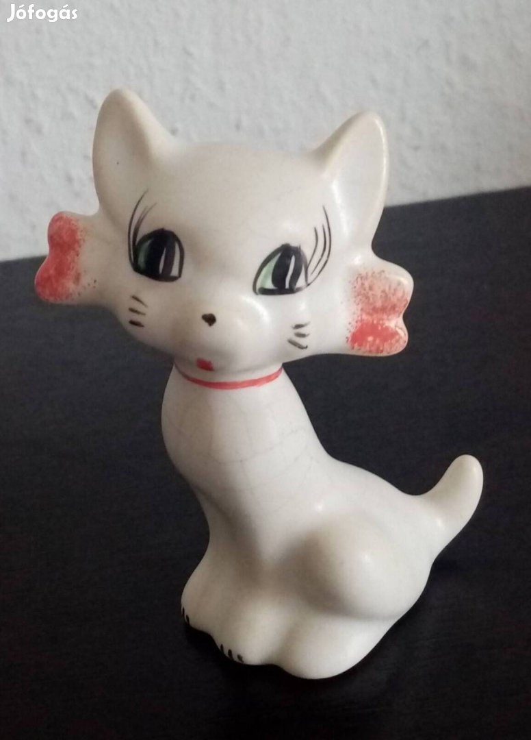 Régi, figurális kerámia macska eladó 