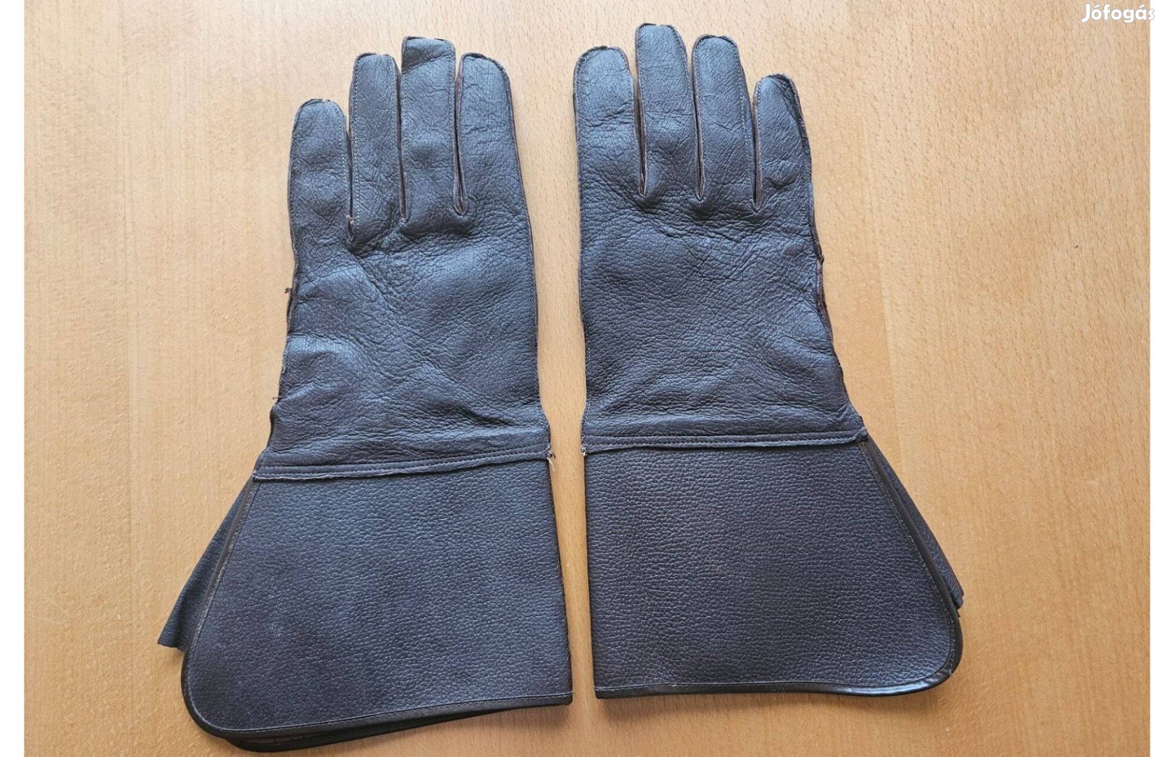 Régi (retro) bőr motoros kesztyű
