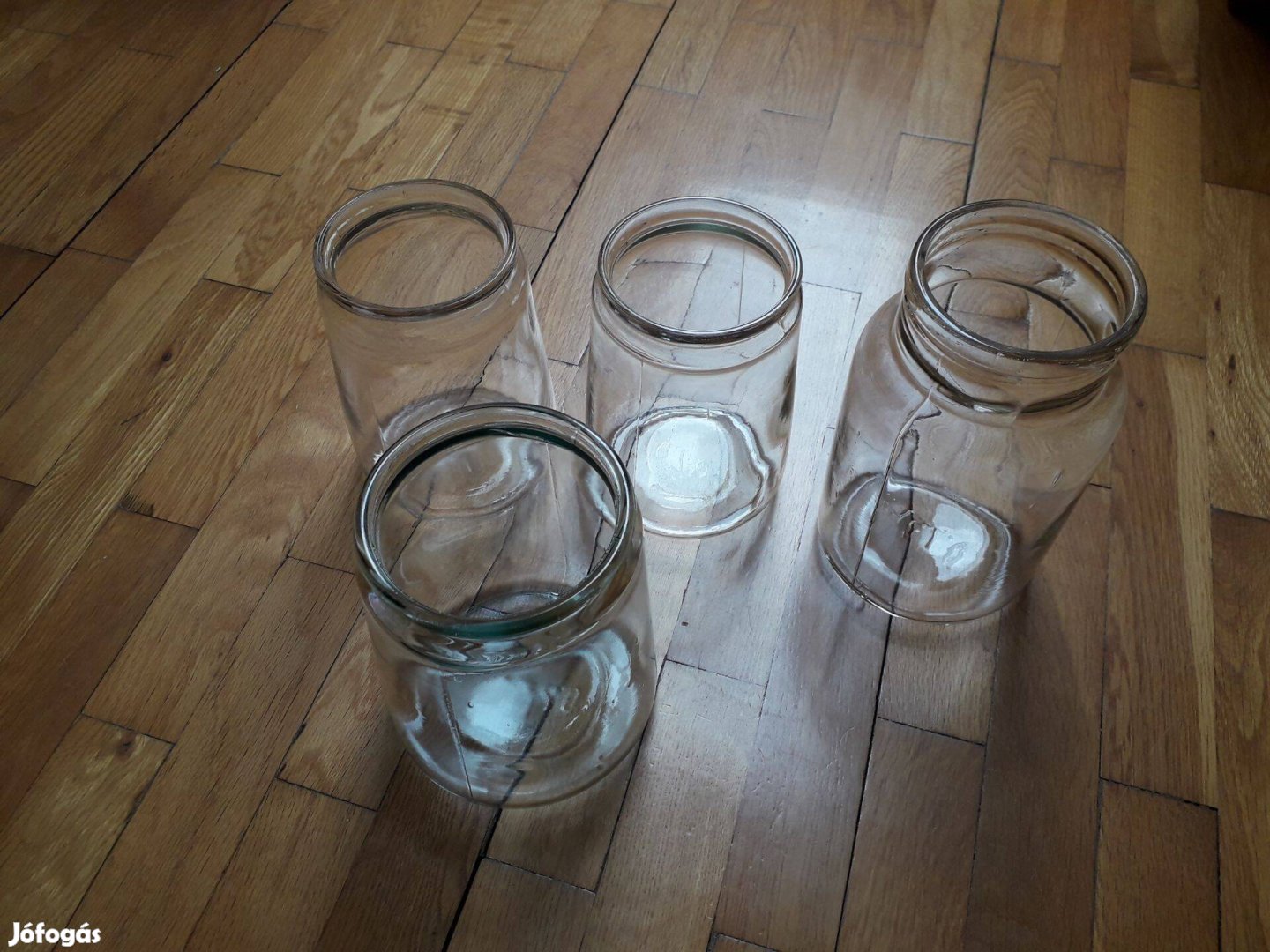 Régi, retro befőttesüvegek, 0,75 l