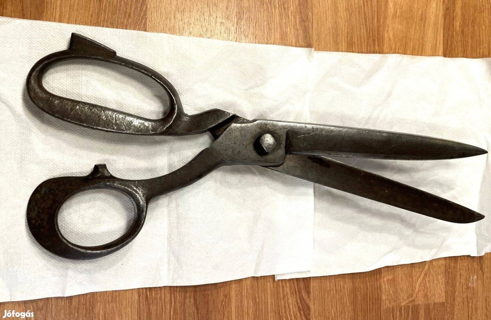 Régi, vas nagyméretű szabászolló régi szabász olló 33 cm