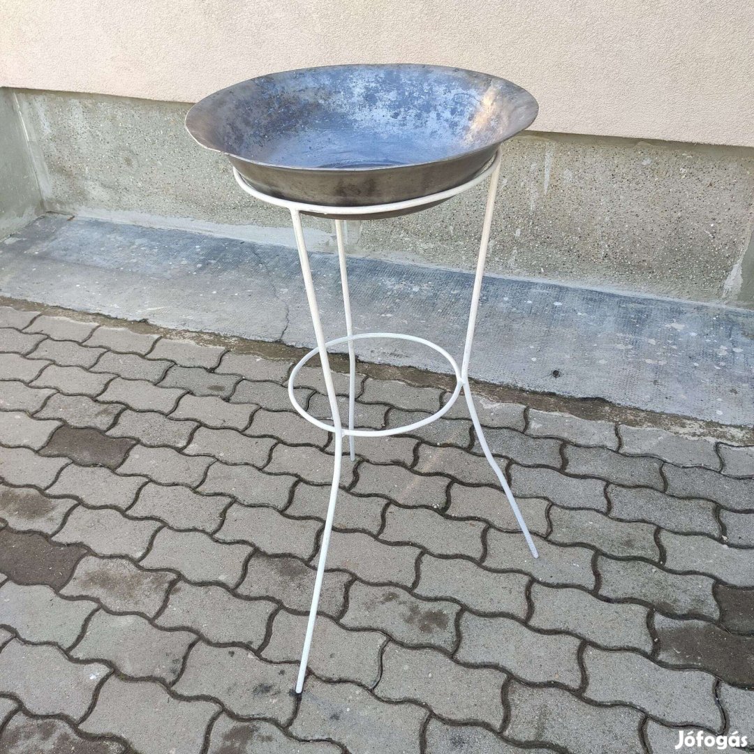 Régi alumínium lavór,állvány ,loft,vintage