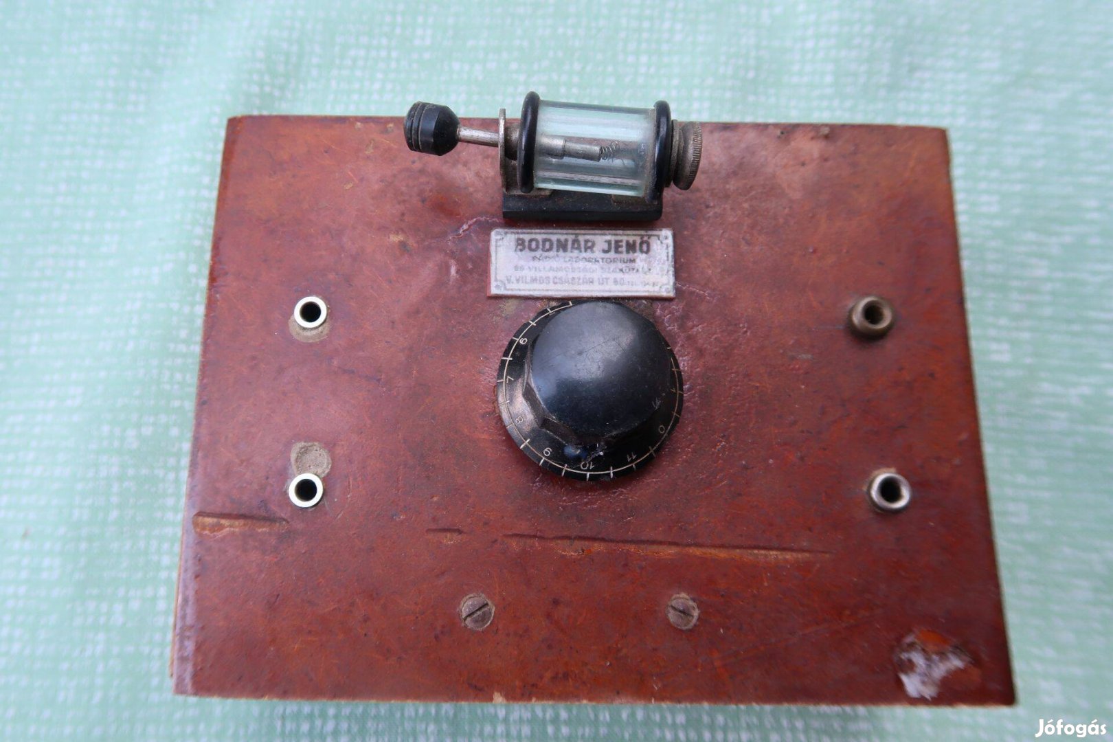 Régi amatőr detektoros rádió korabeli detektorral