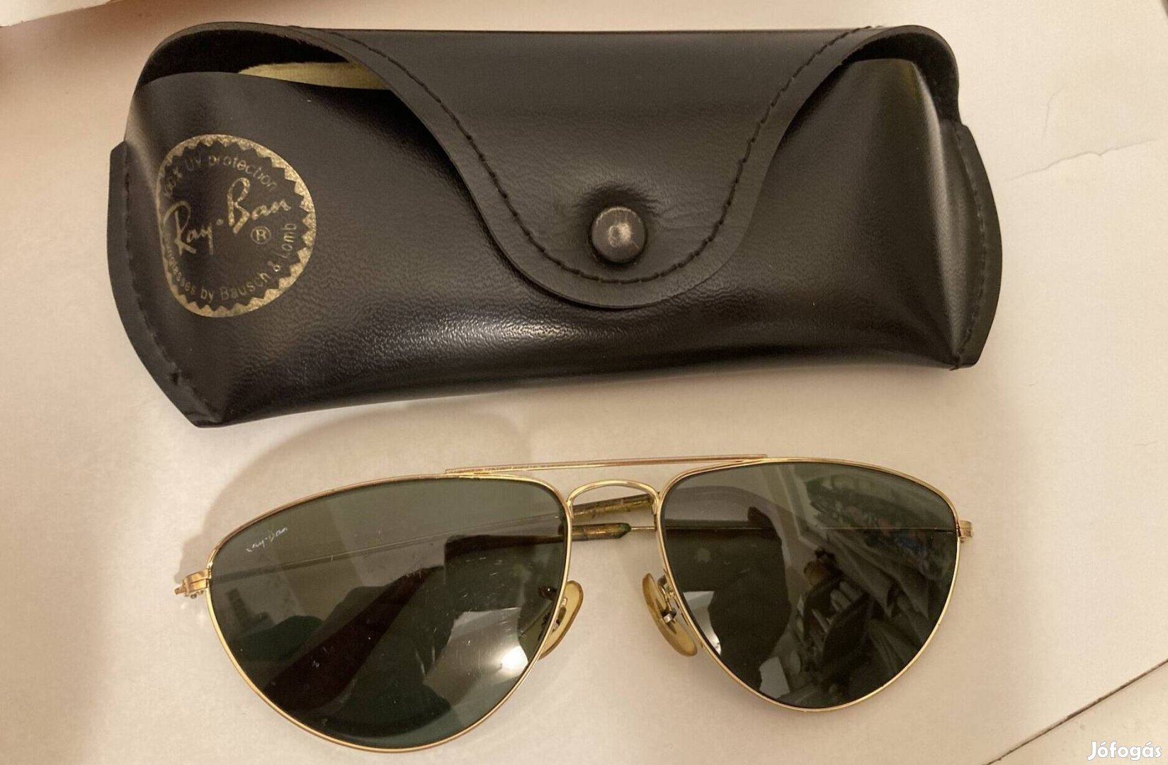 Régi amerikai fashion BL Ray Ban Tea cup ovál pilóta