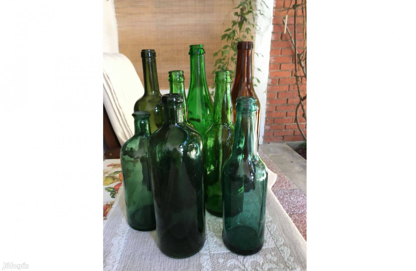 Régi antik üvegek 8 db