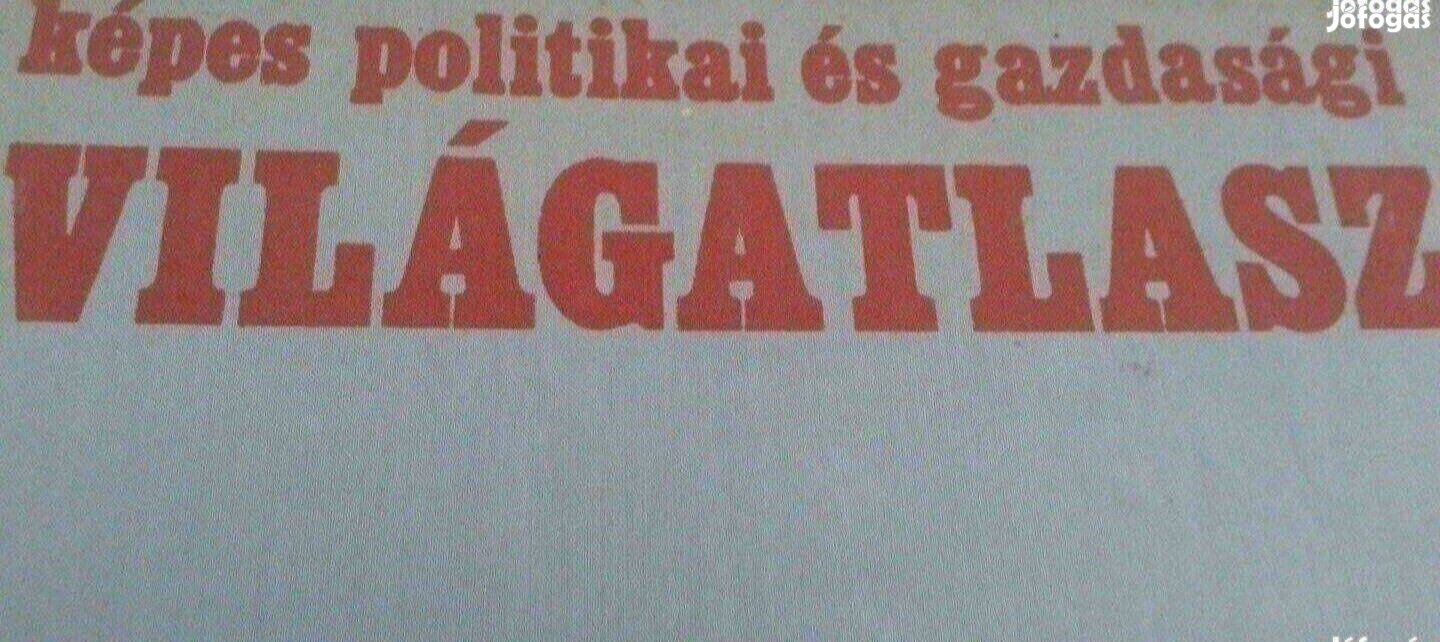 Régi atlasz világatlasz lexikon 1974