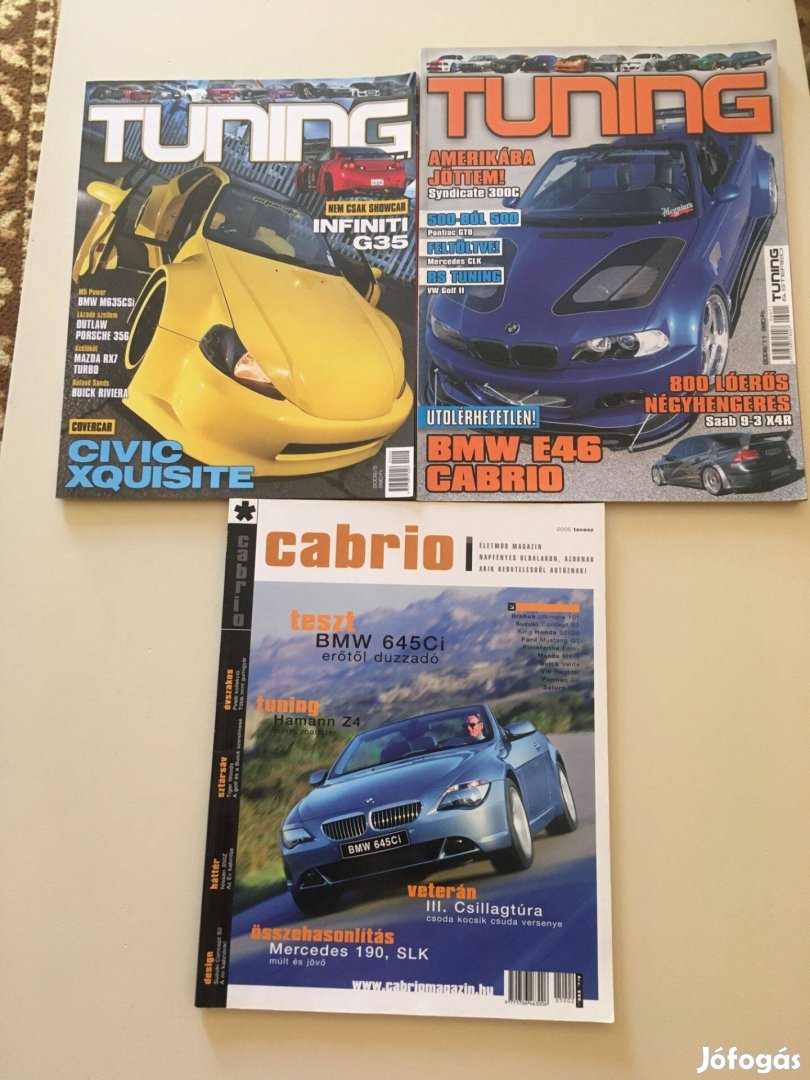 Régi autós újságok, Tuning Magazin, Cabrio