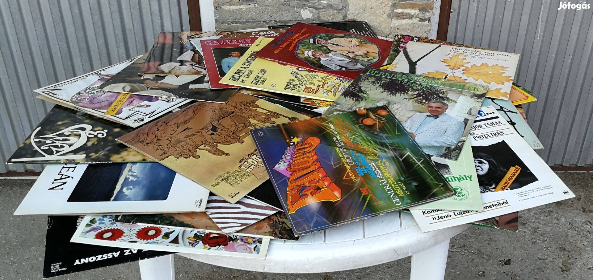 Régi bakelit lemezek