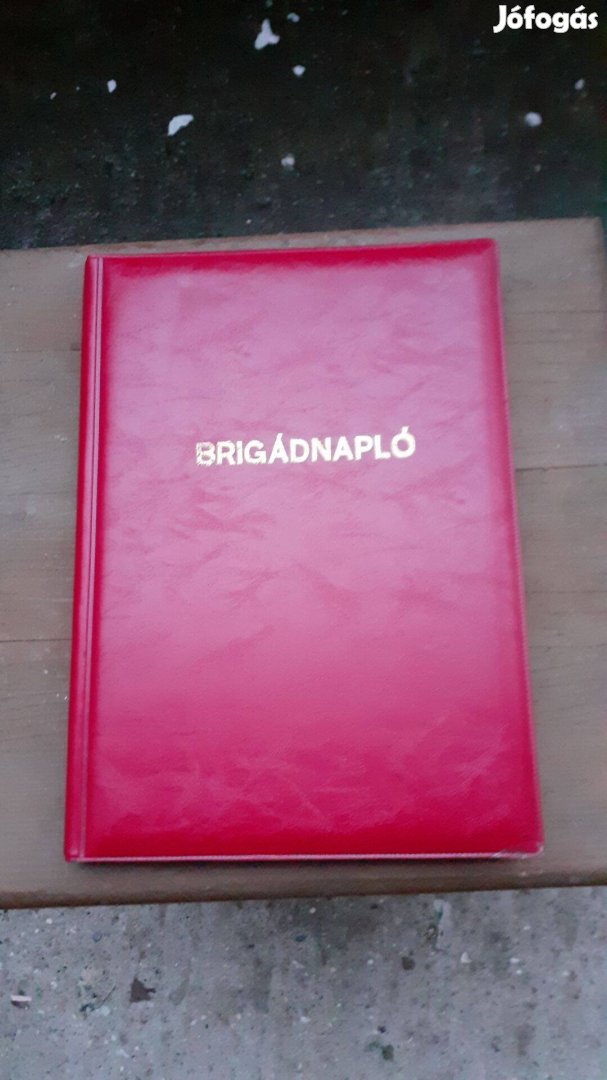 Régi brigádnapló üres