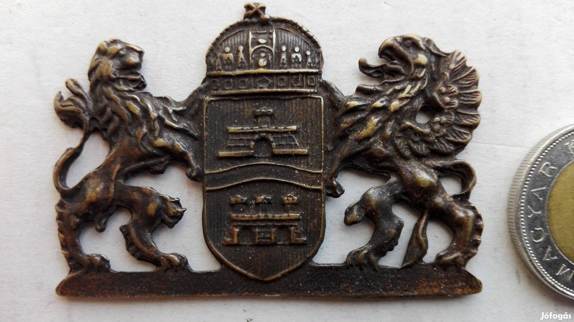 Régi bronz Budapest címer