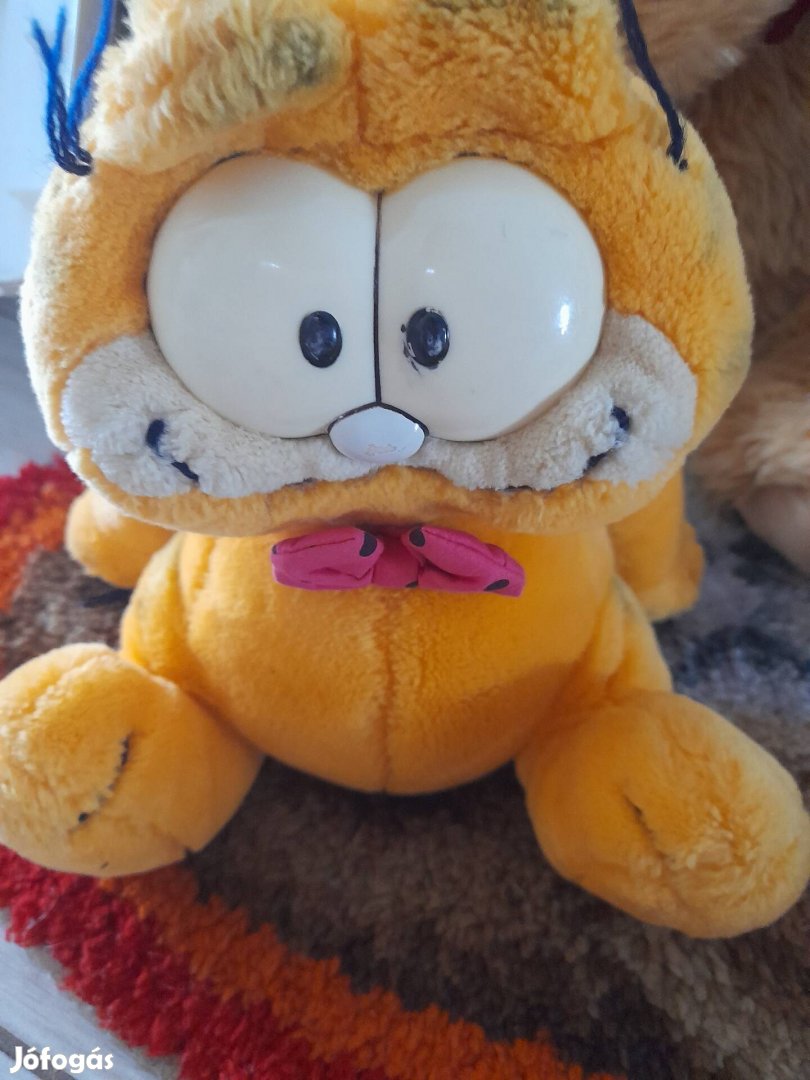 Régi de hibátlan garfield macska plüss 30 cm 2000 ft