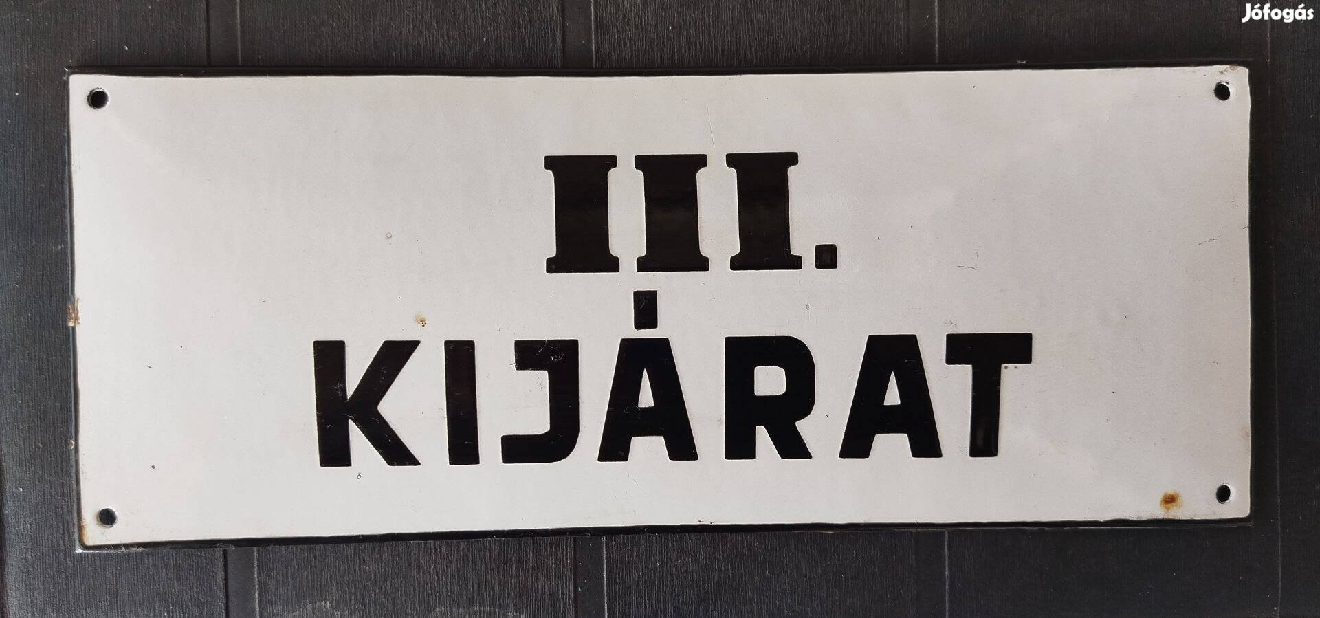 Régi domború zománctábla